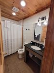 Bottom level full bathroom 